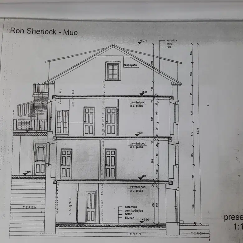 House for Sale, 340m2, Muo, Kotor
