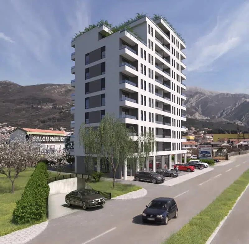 Triumph Residence is located a little away from the center of Bar, which is a significant advantage for those who do not like a lot of noise and crowds. Residents of the apartments will not have any problems parking their cars and at the same time will be within walking distance of the city center. Violet Investment, montenegro investments. karadag yatirim.