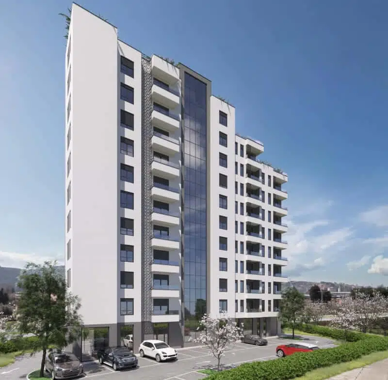 Triumph Residence is located a little away from the center of Bar, which is a significant advantage for those who do not like a lot of noise and crowds. Residents of the apartments will not have any problems parking their cars and at the same time will be within walking distance of the city center. Violet Investment, montenegro investments. karadag yatirim.