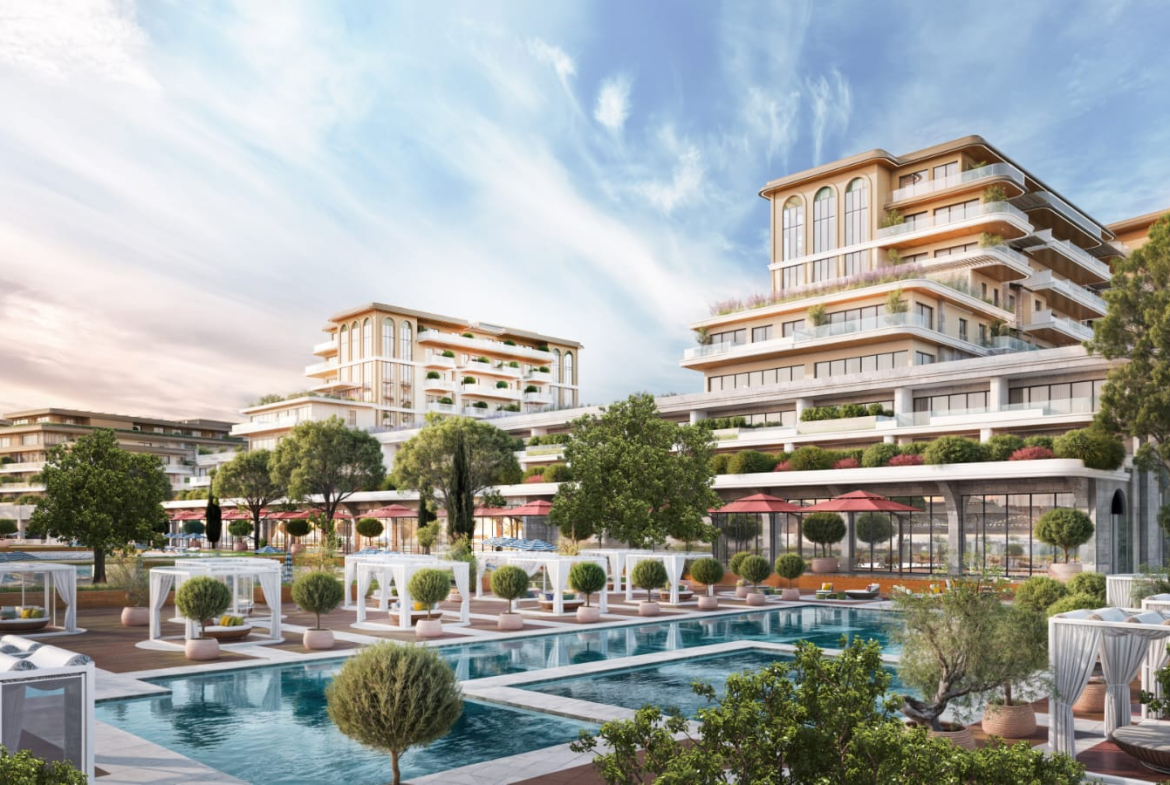 Welcome to the longest sandy beach on the Adriatic. Here, at the foot of the mountains and right by the sea, Porta Rai Beachfront Hotel & Residences offers an enhanced lifestyle and luxurious details that will forever change the way you see pleasure and relaxation. Porta Rai Beachfront Hotel & Residences is designed to have it all: It has 300 meters of private beach and spans 10 hectares. You are surrounded by almost untouched nature: a lake, a park and green oases connected by paths that lead into the central square and to a unique beach promenade. Seven pools offer everything you need to relax or unwind, as well as a mini golf course, basketball courts, tennis and padel courts, beach volleyball, children's karting and a pavilion for yoga and meditation You will always find your place. In addition to the lobby bar, there are seven restaurants, a beach club, three beach bars and a bar in the central square. Life is really celebrated here: Large public events take place in the main square, and your more intimate celebrations can be organized in the park, on the beach or by the lake. If you wish, your little ones can have fun in the playground, on the go-kart track or in the Kids Club. Porta Rai Beachfront Hotel & Residences offers you a unique experience on the beach like never before. Violet Investment, montenegro investment, karadag yatirim