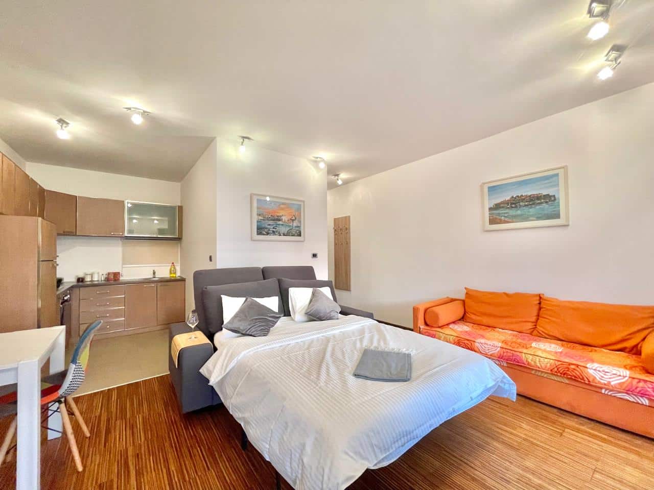 przno budva studio for sale, sea view apartment montenegro, studio with pool budva, 36m2 apartment przno, garage included apartment budva, holiday rental investment montenegro,violet investment,montenegro,