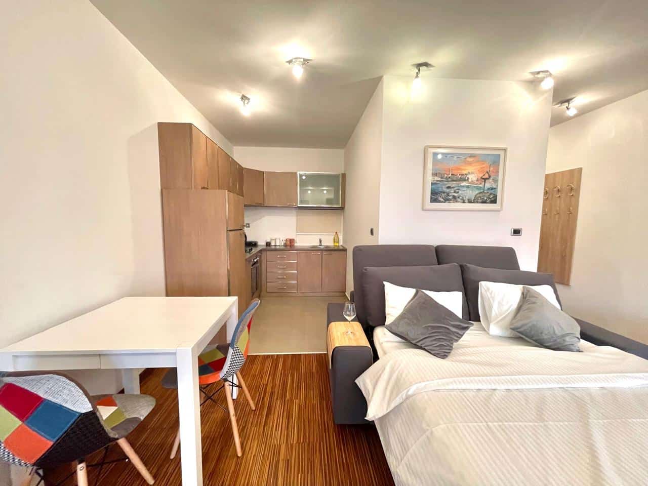 przno budva studio for sale, sea view apartment montenegro, studio with pool budva, 36m2 apartment przno, garage included apartment budva, holiday rental investment montenegro,violet investment,montenegro,