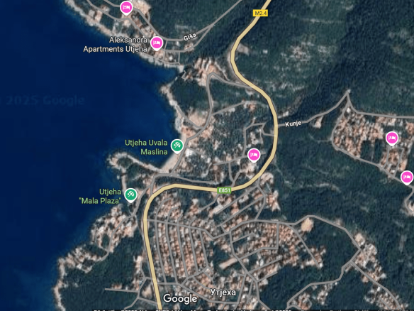 utjeha bar land for sale, 307m2 plot montenegro, sea view land bar, building plot near beach, montenegro coastal real estate, asphalt road utilities land,violet investment