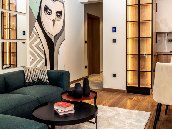 1-bedroom apartment Podgorica, Emerald Garden Residence, furnished apartment for rent, long-term rental Podgorica, city center apartment Montenegro, violet investment,montenegro real estate