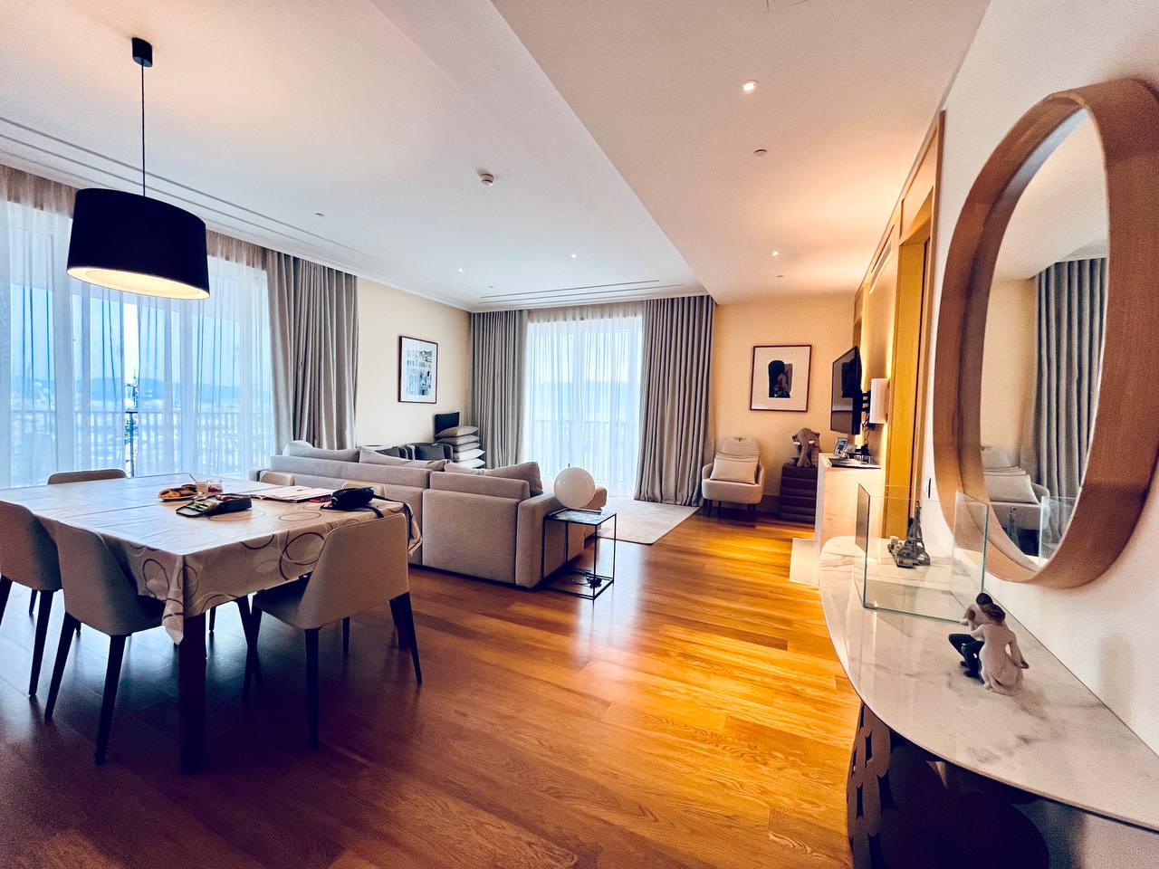 Porto Montenegro apartment for sale Luxury apartment Porto Montenegro Baia complex Porto Montenegro Regent Hotel residence Montenegro Seafront apartment Porto Montenegro, violet investment