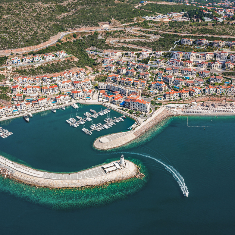 Luštica Bay studio for sale Studio apartment Tivat Montenegro Montenegro property for sale Coastal studio for sale Montenegro Luštica Bay real estate, violet investment