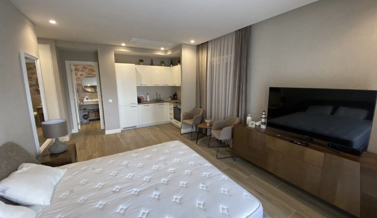 Luštica Bay studio for sale Studio apartment Tivat Montenegro Montenegro property for sale Coastal studio for sale Montenegro Luštica Bay real estate, violet investment