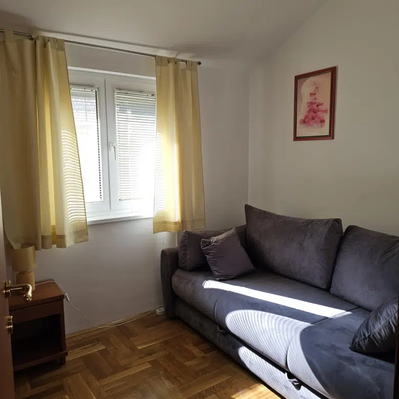 one-bedroom apartment Rafailovići, apartment for sale Rafailovići, Budva Riviera property, 1-bedroom near beach Montenegro, Rafailovići real estate for sale, apartment 100m from sea, Vitodolska Turistička apartment, third-floor attic apartment, terrace apartment Rafailovići, optional garage parking, 14 m2 parking space Rafailovići, Montenegro coastal property, holiday rental potential Budva, small apartment for investment Montenegro, violet investment