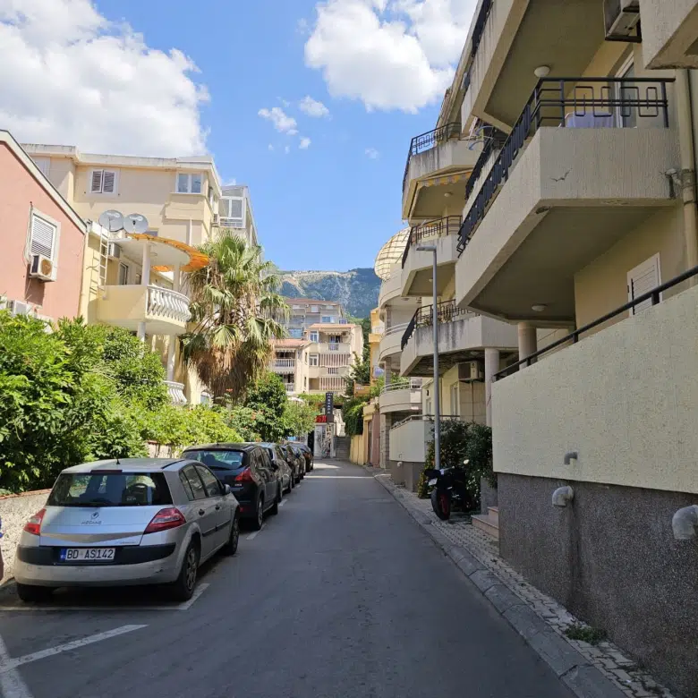 one-bedroom apartment Rafailovići, apartment for sale Rafailovići, Budva Riviera property, 1-bedroom near beach Montenegro, Rafailovići real estate for sale, apartment 100m from sea, Vitodolska Turistička apartment, third-floor attic apartment, terrace apartment Rafailovići, optional garage parking, 14 m2 parking space Rafailovići, Montenegro coastal property, holiday rental potential Budva, small apartment for investment Montenegro, violet investment