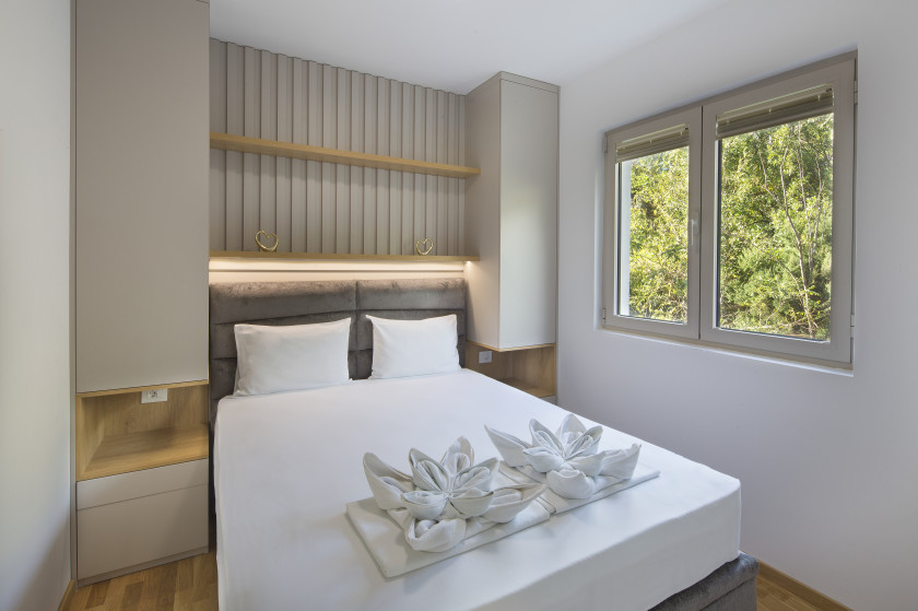 apartment for sale becici, wow building becici, 55 m2 apartment budva riviera, furnished apartment with lift montenegro, near beach apartment becici, rental investment becici, optional garage becici, idea market becici, budva real estate, violet investment, montenegro investment, karaday yatirim, budva becici