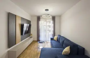 apartment for sale becici, wow building becici, 55 m2 apartment budva riviera, furnished apartment with lift montenegro, near beach apartment becici, rental investment becici, optional garage becici, idea market becici, budva real estate, violet investment, montenegro investment, karaday yatirim, budva becici