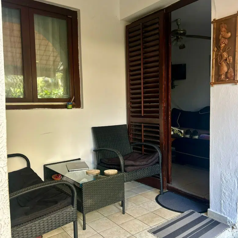 Bright 1-Bedroom Apartment with Terrace & Courtyard – Velji Vinogradi, Budva
