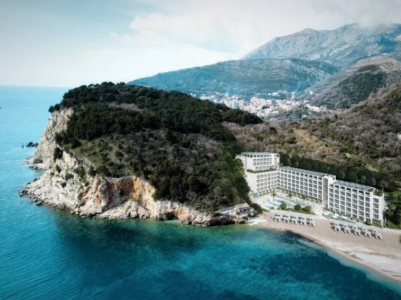 seafront land for sale Montenegro, Buljarica beachfront plot, 7642 m2 land with private beach, hotel development land Budva Riviera, aparthotel project Montenegro, urbanized seafront plot UTU, land with 150m private beach, investment land Adriatic coast, hotel resort land Buljarica, coastal development opportunity Montenegro, nekretnine Buljarica prodaja, građevinsko zemljište prvi red do mora, plac za hotel 148 soba, zemljište za aparthotel 50 apartmana, investiciono zemljište Crna Gora morе,violet investment, violet investment montenegro
