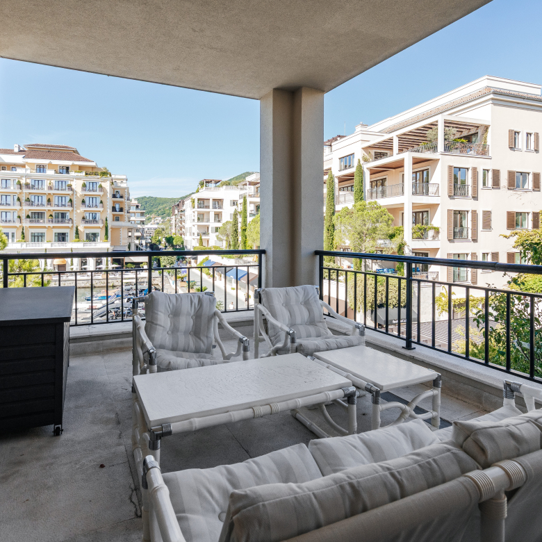 apartment for sale Porto Montenegro, Ozana Residence apartment, luxury marina view apartment Montenegro, 2 bedroom 3 bathroom flat Tivat, 140 m2 renovated apartment, superyacht marina view property, Regent Hotel view apartment, Villeroy & Boch custom kitchen, Devon & Devon bathroom fittings, luxury waterfront real estate Montenegro, Porto Montenegro investment property, Bay of Kotor luxury apartment, fully furnished designer apartment Adriatic, prime marina village residence, high end apartment with parking Tivat , violet investment, violet investment montenegro