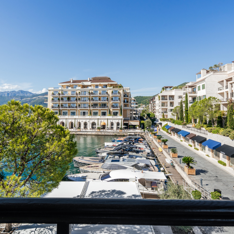 apartment for sale Porto Montenegro, Ozana Residence apartment, luxury marina view apartment Montenegro, 2 bedroom 3 bathroom flat Tivat, 140 m2 renovated apartment, superyacht marina view property, Regent Hotel view apartment, Villeroy & Boch custom kitchen, Devon & Devon bathroom fittings, luxury waterfront real estate Montenegro, Porto Montenegro investment property, Bay of Kotor luxury apartment, fully furnished designer apartment Adriatic, prime marina village residence, high end apartment with parking Tivat , violet investment, violet investment montenegro