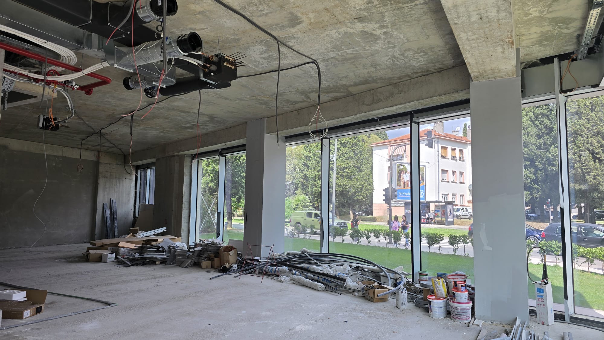 office building for sale, office building for rent, Grade A office building, prime commercial building, full building lease opportunity, corporate headquarters building, shell and core ground floor, Reynaers CS77 façade, HP Sunguard Neutral glass, office with backup generator, office building with CCTV, building with underground parking, KONE elevators office property, secure office with card access, commercial real estate investment, modern office space with high ceilings, mixed lease and sale options, office building with green areas, business property with storage and parking, violet investment,violet investment montenegro