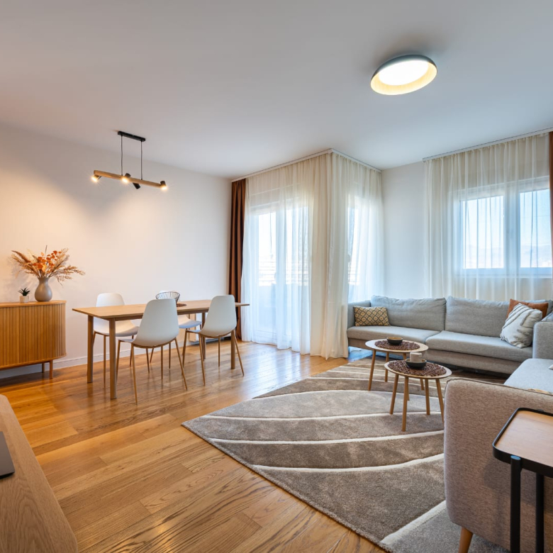 apartment for rent Podgorica, two-bedroom apartment rent Central Point, apartment 73m2 Podgorica, long-term rental apartment Podgorica, air-conditioned apartment Podgorica, new construction apartment Podgorica, modern apartment for rent Central Point, apartment with terrace Podgorica, fully furnished apartment Podgorica, apartment with kitchen appliances Podgorica, apartment with parking Podgorica, rental property Podgorica, violet investment