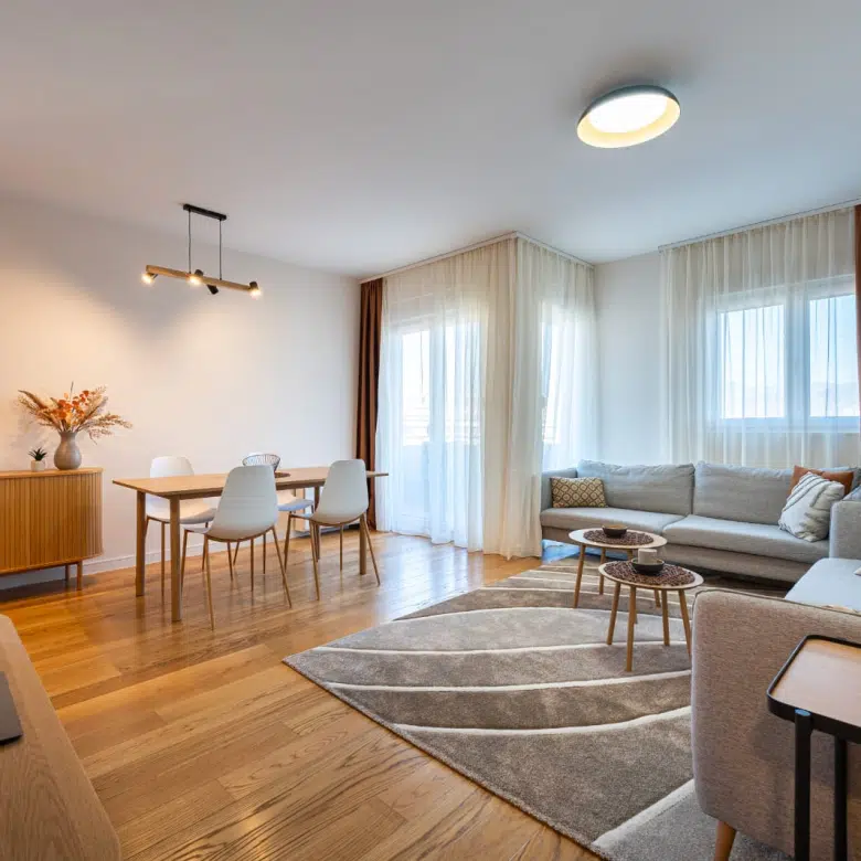 apartment for rent Podgorica, two-bedroom apartment rent Central Point, apartment 73m2 Podgorica, long-term rental apartment Podgorica, air-conditioned apartment Podgorica, new construction apartment Podgorica, modern apartment for rent Central Point, apartment with terrace Podgorica, fully furnished apartment Podgorica, apartment with kitchen appliances Podgorica, apartment with parking Podgorica, rental property Podgorica, violet investment