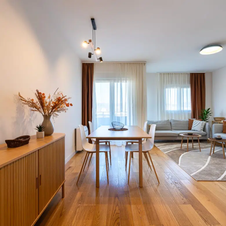 apartment for rent Podgorica, two-bedroom apartment rent Central Point, apartment 73m2 Podgorica, long-term rental apartment Podgorica, air-conditioned apartment Podgorica, new construction apartment Podgorica, modern apartment for rent Central Point, apartment with terrace Podgorica, fully furnished apartment Podgorica, apartment with kitchen appliances Podgorica, apartment with parking Podgorica, rental property Podgorica, violet investment