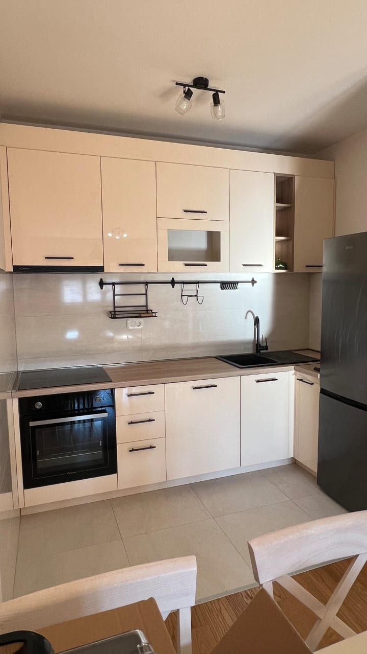 one-bedroom apartment for sale, apartment for sale 49m2, modern apartment for sale, fully furnished apartment, new build apartment 2021, top floor apartment, south facing apartment, apartment with two elevators, registered apartment uknjiženo, parquet flooring apartment, electric heating apartment, investment apartment for sale, move-in ready apartment, residential building apartment, public parking apartment, real estate sale listing, apartment for living or investment,violet investment,violet investment montenegro