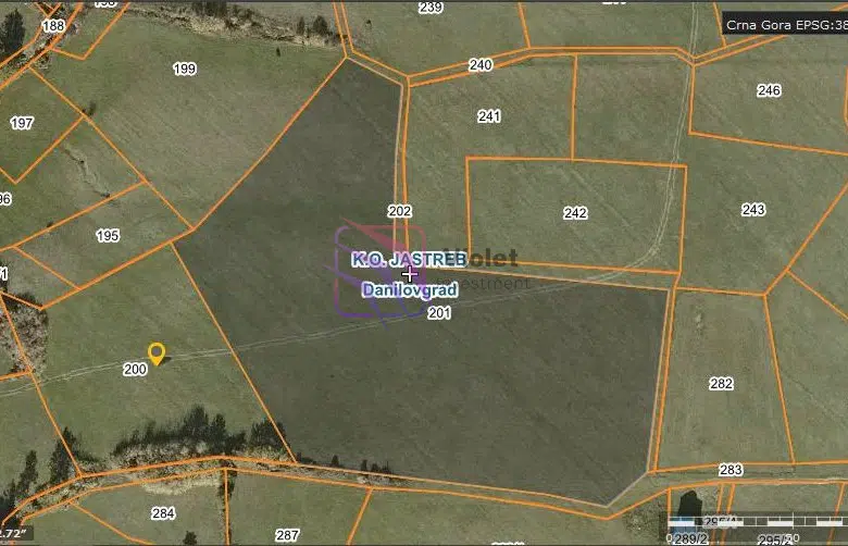 26,000 m² Land Plot For Rent in the main road between Podgorica and Danilovgrad.