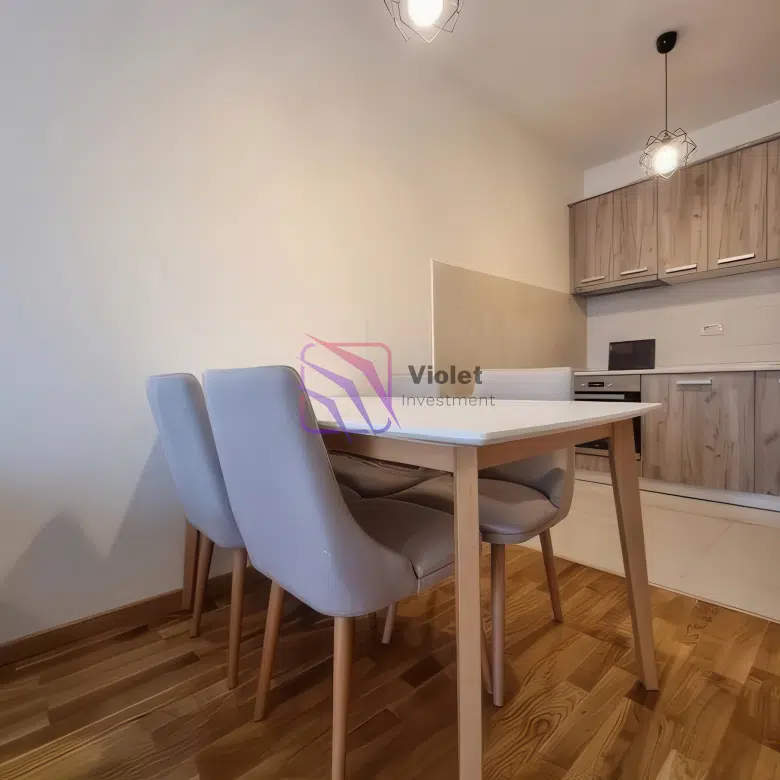 City Kej, Podgorica, two-bedroom apartment, 2 bedroom, 56 m2, 56 m², for sale, furnished, fully furnished, move-in ready, Zetagradnja, quality building, well maintained building, close to city center, near city centre, developing area, new MUP building, new residential complexes, new construction nearby, optional garage, garage space available, investment property, rental potential, central location, modern neighborhood, Podgorica real estate, apartment in Podgorica, violet investmentr
