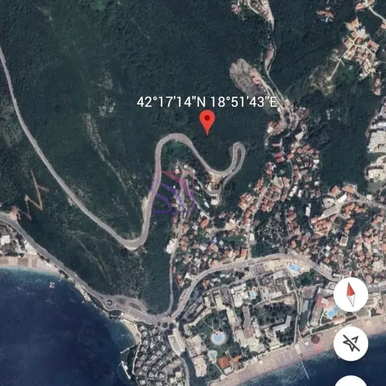 land for sale Budva, land with sea view Budva, Maine Budva land for sale, development land Budva Montenegro, investment land Budva, building land Budva Montenegro, plot for sale Budva sea view, real estate Budva land, land near Zavala Budva, Budva Montenegro investment land, sea view land Montenegro, property for sale Budva Montenegro,violet investment