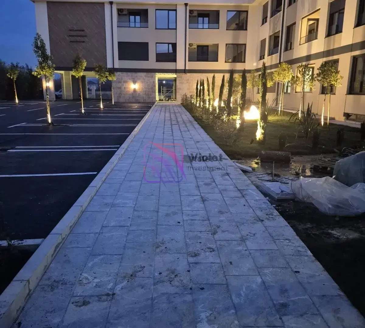 one bedroom apartment Donja Gorica Podgorica sale, Royal Park Residence Podgorica apartment, new apartment Podgorica 47m2, property Donja Gorica Montenegro, real estate Podgorica new construction, investment apartment Podgorica Montenegro,violet investment