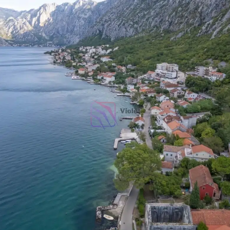 waterfront stone house for sale Dobrota Kotor, house first line to sea Montenegro, traditional stone house Bay of Kotor, property for sale Dobrota Montenegro, seafront house Kotor Bay, luxury coastal property Montenegro, investment property Dobrota Kotor, house with sea view Montenegro, real estate Kotor Montenegro, waterfront development property Montenegro,violet investment