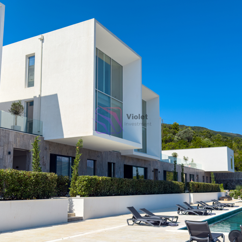 duplex apartment for sale Krašići Montenegro, luxury apartment Krašići Tivat, sea view apartment Bay of Kotor, The Cube Krašići apartment for sale, duplex apartment Montenegro coast, investment property Tivat Montenegro, apartment with pool Montenegro, boutique complex apartment Montenegro, real estate Krašići Montenegro, Adriatic sea view apartment for sale, property near Tivat Airport Montenegro,violet investment