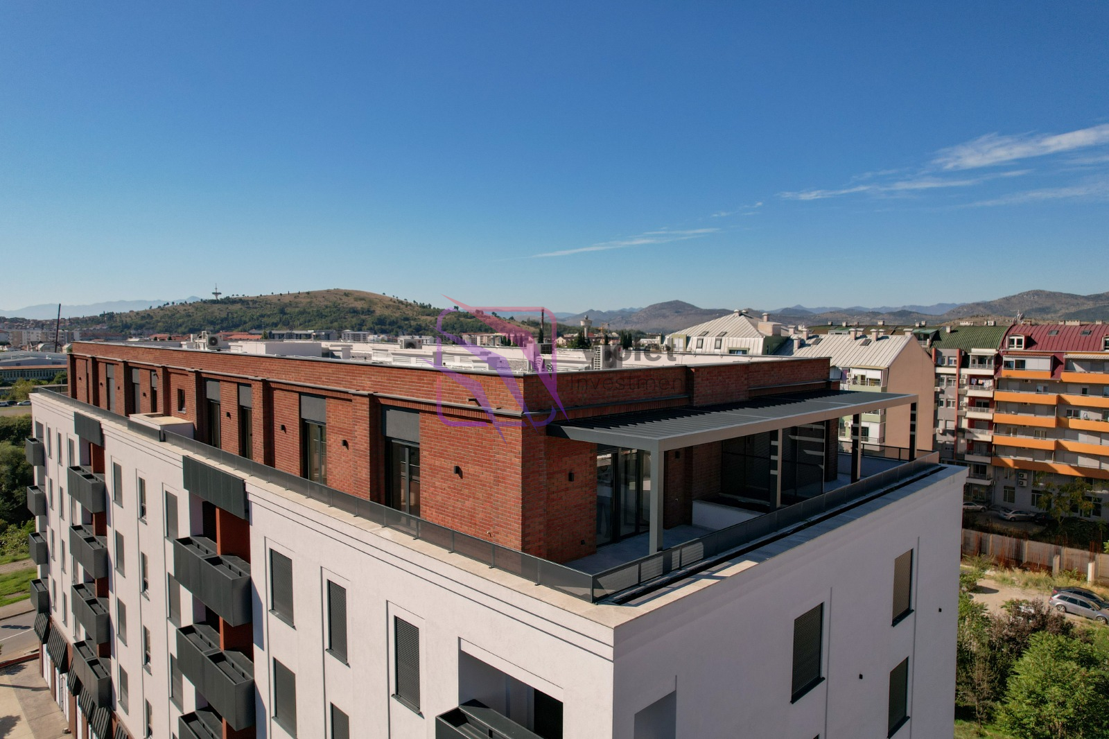 penthouse apartment for sale Podgorica, luxury penthouse Krivi Most Podgorica, two bedroom penthouse Podgorica, apartment near Big Fashion Podgorica sale, property for sale Podgorica Montenegro, penthouse 96 m2 Podgorica, real estate Podgorica Montenegro, investment penthouse Podgorica , violet investment