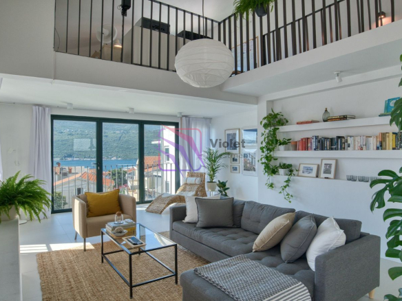 house for sale Đenovići Herceg Novi, duplex house Montenegro sea view, property near Porto Novi Montenegro, house 110 m2 Đenovići sale, real estate Herceg Novi Montenegro, coastal house Montenegro for sale, investment property Herceg Novi Montenegro,violet investment