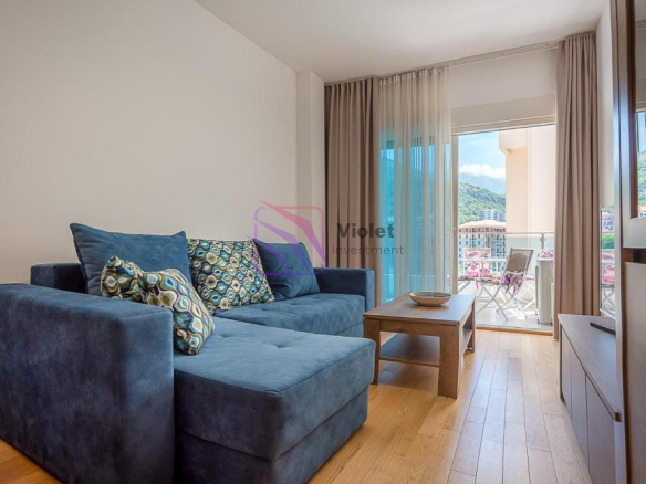 two bedroom apartment for sale Bečići Budva, apartment 55 m2 Bečići Montenegro, property near sea Budva Riviera, apartment Bečići sea view for sale, investment apartment Montenegro coast, real estate Bečići Montenegro, buy apartment Budva Montenegro, apartment near beach Montenegro,violet investment