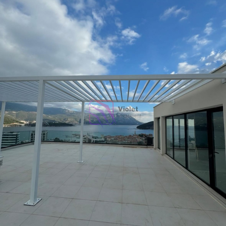 penthouse for sale Budva Montenegro, luxury penthouse Budva sea view, apartment Komoševina Budva for sale, penthouse near Old Town Budva, property Budva Montenegro luxury, investment apartment Budva Montenegro, Adriatic sea view penthouse Montenegro, real estate Budva Montenegro,violet investment