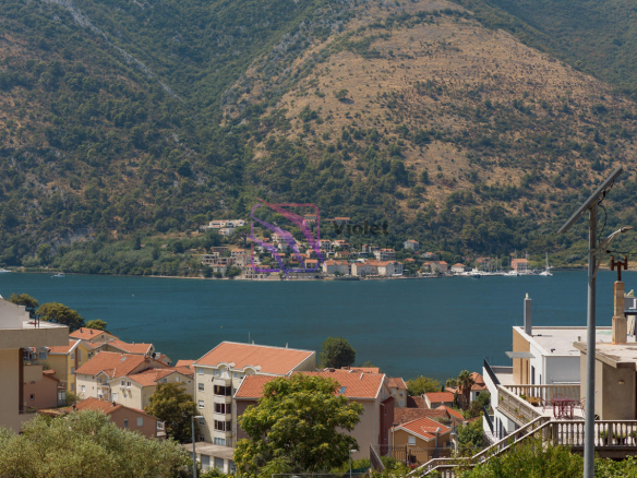 one bedroom apartment Dobrota Kotor sale, apartment with sea view Bay of Kotor property, real estate Dobrota Montenegro 50m2 apartment, apartment with parking Kotor Montenegro, investment property Kotor Dobrota near sea,violet investment