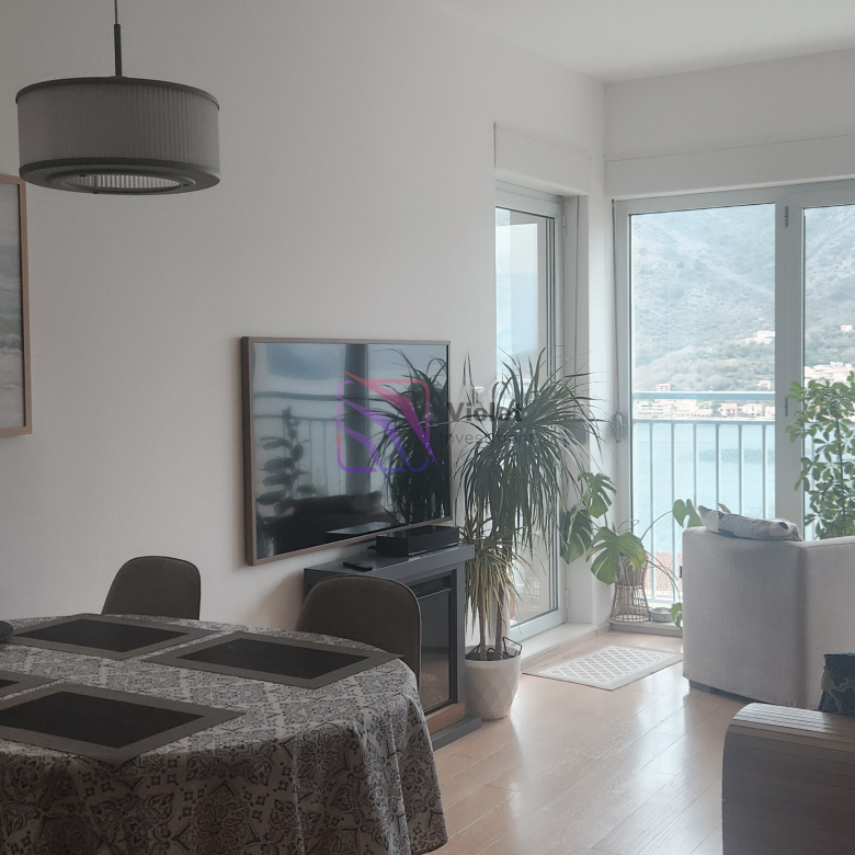three bedroom apartment Dobrota Kotor sale, Buena Vista apartment Montenegro sea view, luxury apartment Bay of Kotor 75m2, property Dobrota Montenegro investment, renovated apartment Kotor sea view for sale,violet investment, dobrota, kotor