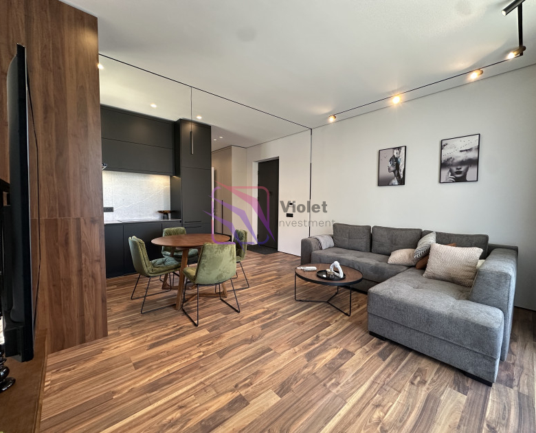 one bedroom apartment Lastva Grbaljska sale, apartment near Budva Montenegro 52m2, property Kotor region investment, apartment with pool Montenegro real estate, furnished apartment near Budva for sale, Montenegro property investment near coast,violet investment