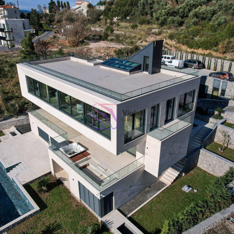 luxury villa Rezevici Montenegro, seafront villa Budva Riviera, luxury property Montenegro sea view, high end villa Montenegro investment, villa with pool Adriatic coast Montenegro, luxury real estate Budva Riviera Montenegro, violet investment