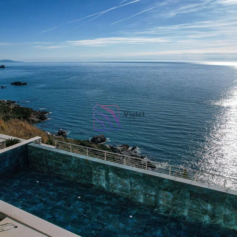 luxury villa Rezevici Montenegro, seafront villa Budva Riviera, luxury property Montenegro sea view, high end villa Montenegro investment, villa with pool Adriatic coast Montenegro, luxury real estate Budva Riviera Montenegro, violet investment