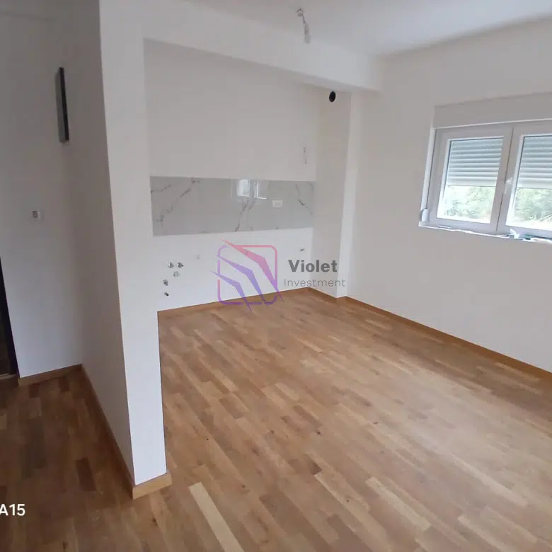 one bedroom apartment Becici for sale, apartment with sea view Becici Montenegro, new apartment Budva Riviera 46m2, property near beach Becici Montenegro, real estate investment Becici Budva, apartment 500m from sea Montenegro, violet investment