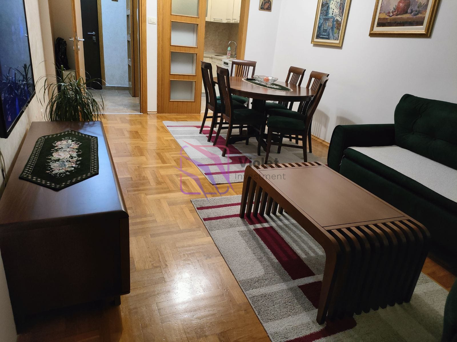 A modern one-bedroom apartment for sale in the highly desirable Babilonija area of Budva, known for its excellent location close to schools, shops, and everyday amenities. This new construction apartment of 47 m² represents an ideal opportunity for both comfortable living and a profitable real estate investment on the Budva Riviera. The apartment is fully furnished and ready for immediate occupancy, offering a functional layout and modern features that ensure comfort throughout the year. Property Overview Price: €155,000 Size: 47 m² Bedrooms: 1 Bathroom: 1 Condition: Fully furnished Floor: Residential building with elevator Parking: Available in front of the building Ownership: Registered property (clear title) Move-in ready Layout Entrance hallway Living room with dining area Fully equipped kitchen One comfortable bedroom Modern bathroom Functional interior layout The apartment offers efficient use of space and pleasant natural light. Features & Equipment New construction building Fully furnished interior Air conditioning Elevator Intercom system Internet and cable TV connections Equipped kitchen Quiet residential environment Location Advantages Babilonija is one of the most sought-after areas in Budva, offering: Close proximity to schools and supermarkets Walking distance to city center Easy access to beaches and promenade Quiet neighborhood ideal for everyday living Strong rental demand throughout the year Investment Potential This apartment is ideal for: Permanent living Holiday property Long-term rental Short-term tourist rental Real estate investment in Budva Budva remains one of the strongest real estate markets in Montenegro. FAQ — Apartment in Babilonija, Budva 1) What is for sale? A one-bedroom apartment of 47 m² in Babilonija, Budva. 2) Is the apartment furnished? Yes, the apartment is fully furnished. 3) Is the apartment ready to move in? Yes, it is move-in ready. 4) Does the building have an elevator? Yes, the building is equipped with an elevator. 5) Is parking available? Yes, parking is available in front of the building. 6) Is the property registered? Yes, ownership is clear and fully registered. 7) Is the location suitable for living? Yes, the area is quiet but close to all city amenities. 8) Is the apartment good for investment? Yes, Budva has strong rental demand. 9) How far is the city center? The city center is easily accessible within minutes. 10) Who is this property ideal for? Couples, individuals, or investors seeking property in Budva.,violet investment