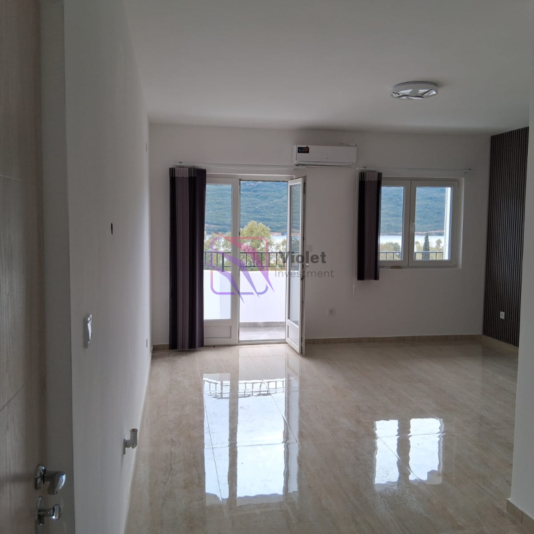 apartment for sale Kumbor Herceg Novi, property near Portonovi Montenegro, one bedroom apartment sea view Kumbor, real estate Herceg Novi Montenegro investment, apartment near Porto Novi marina sale, coastal property Montenegro 44m2, violet investment