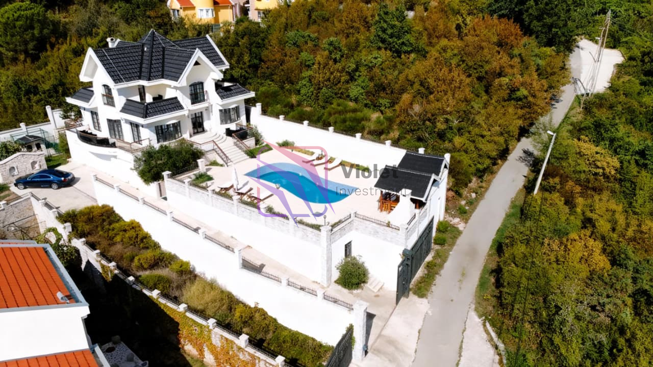 villa for sale Budva Markovici Montenegro, luxury villa Budva with pool and sea view, real estate Budva Montenegro villa investment, private villa Montenegro panoramic view, house Budva luxury property Montenegro,violet investment