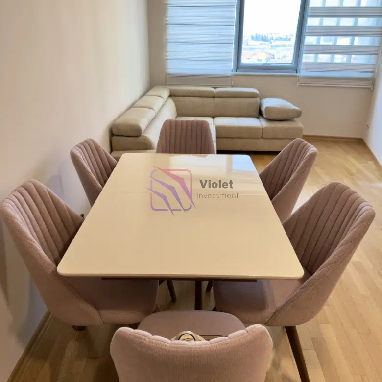 Kings Park apartment for sale Podgorica, one bedroom apartment city center Podgorica, renovated apartment Podgorica 50m2, apartment near former Hotel Nikić, investment property Podgorica Montenegro, central Podgorica apartment for sale, furnished apartment Kings Park Residence, real estate Podgorica city center, violet investment,podgorica