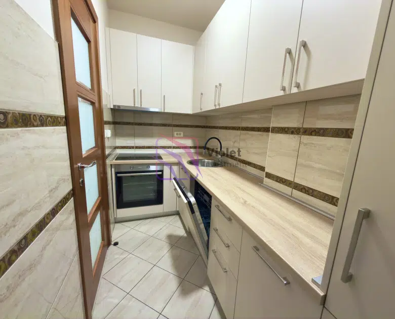 Kings Park apartment for sale Podgorica, one bedroom apartment city center Podgorica, renovated apartment Podgorica 50m2, apartment near former Hotel Nikić, investment property Podgorica Montenegro, central Podgorica apartment for sale, furnished apartment Kings Park Residence, real estate Podgorica city center, violet investment,podgorica
