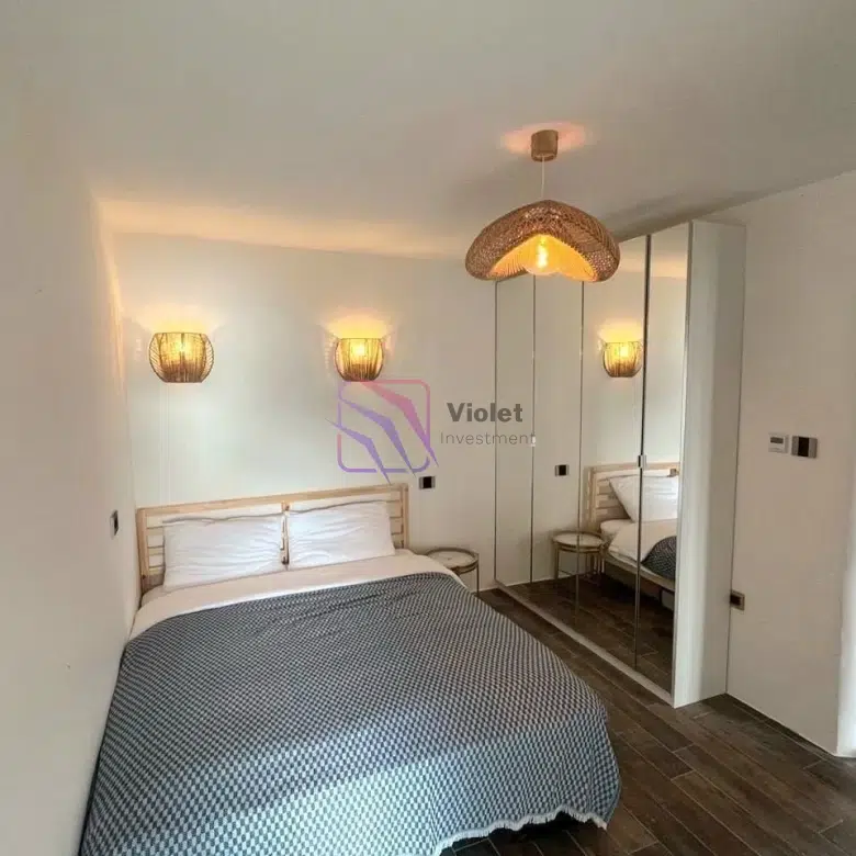 apartment for sale Herceg Novi Srbina yard, one bedroom apartment Herceg Novi 46m2 terrace, property Herceg Novi Montenegro investment, apartment with garden Herceg Novi, real estate Srbina Montenegro for sale, violet investment