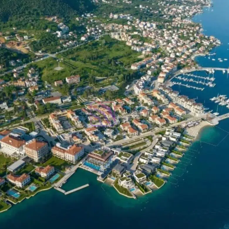 development land near Portonovi for sale, investment plot Herceg Novi Montenegro, building permit included land Montenegro, sea view development site Portonovi, luxury real estate project Montenegro, land with approved project Herceg Novi, Portonovi investment opportunity, development land Bay of Kotor Montenegro, violet investment