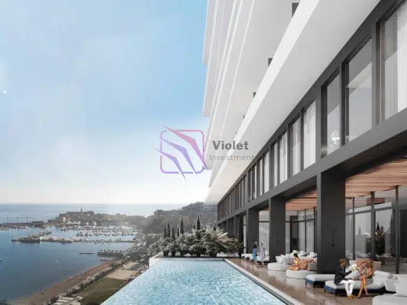 Radisson Collection Budva apartments for sale, hotel managed residences Montenegro Budva investment, luxury property Budva rental program Radisson, Montenegro real estate branded residences, Budva 5 star hotel apartments for sale,violet investment