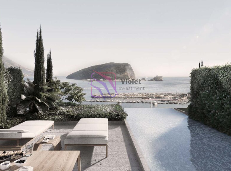 Radisson Collection Budva apartments for sale, hotel managed residences Montenegro Budva investment, luxury property Budva rental program Radisson, Montenegro real estate branded residences, Budva 5 star hotel apartments for sale,violet investment