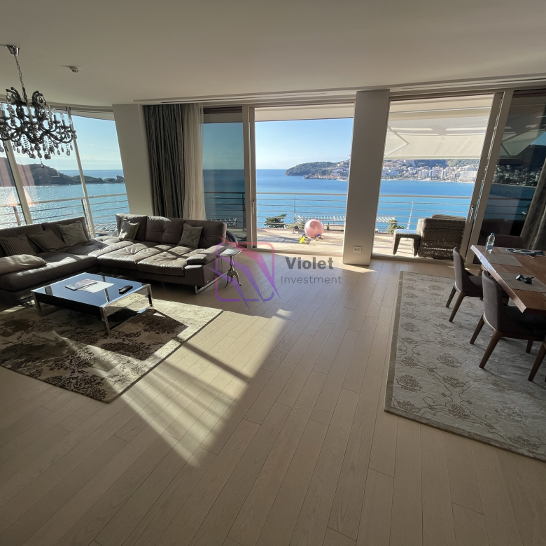 Dukley villa for rent Budva sea view, luxury villa Dukley Gardens Montenegro, waterfront villa rental Budva, pet friendly luxury villa Montenegro, Adriatic sea view villa for rent Budva,violet investment